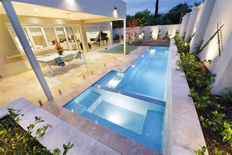 A Super Stylish Lap Pool And Spa Design In Melbournes Bayside