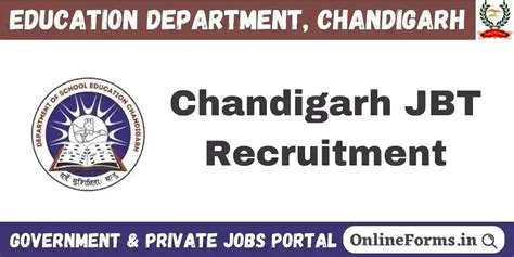 Chandigarh Jbt Recruitment Admit Card