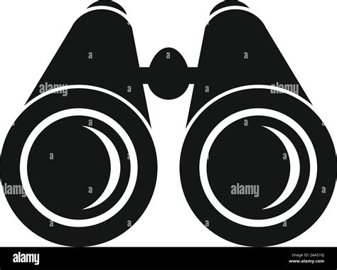 Binoculars Icon Simple Illustration Of Binoculars Vector Icon For Web