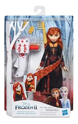 Frozen Mu Eca Trenzamania Disney Ana Y Elsa Hasbro E