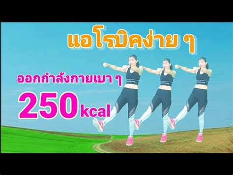 แอโรบคงายๆ ออกกำลงกายเบาๆ ไมมทากระโดด เบรน 250 kcal Joy Derka