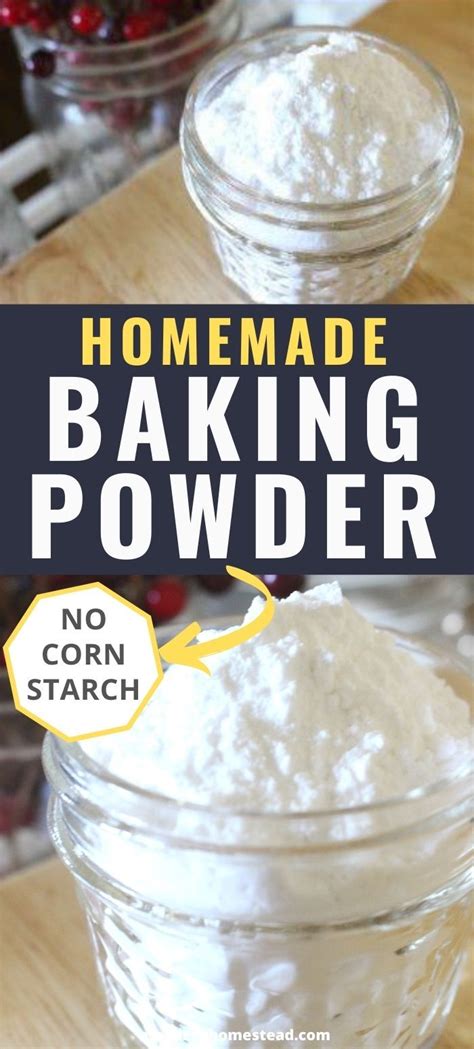 How To Make All Natural Organic Baking Powder Without Cornstarch