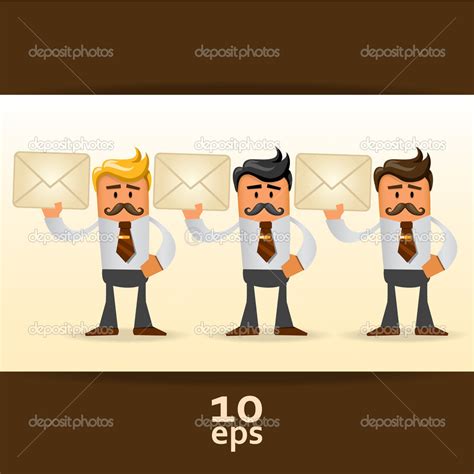 Set of office manager. Vector illustration Stock Vector by ©Alekksall ...