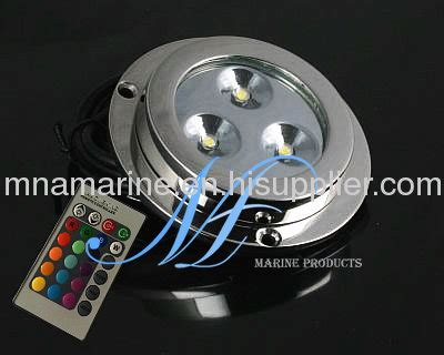 RGB boat transom underwater light, fishing boat lights, yacht outdoor light, LED marine light ...