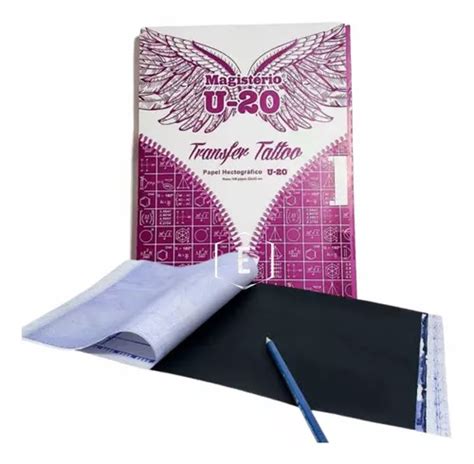 20 Folhas Papel Hectográfico U20 Decalque Tattoo Tatuagem