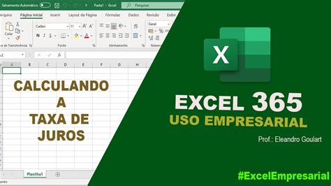 Aprenda A Calcular Taxa De Juros No Excel Aula Grátis Youtube