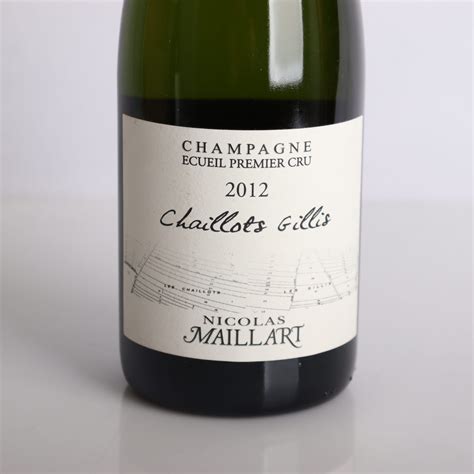 Champagne Nicolas Maillart Chaillots Gillis Blanc De Blancs Zero