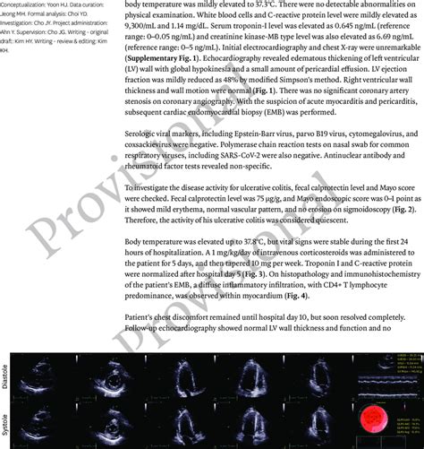 Initial Transthoracic Echocardiography Echocardiographic Findings