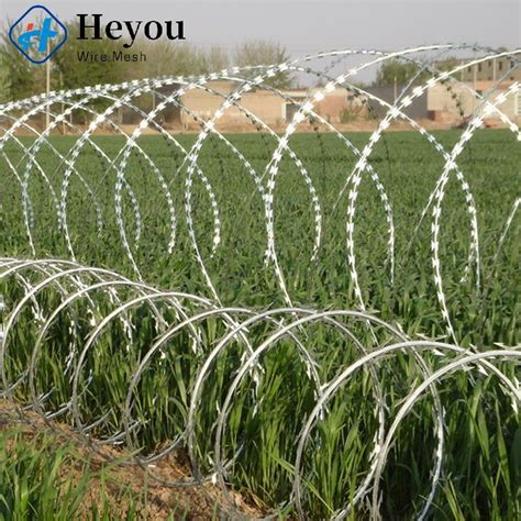 China Export Razor Blade Barbed Wire Anti Climb Spikes Various Usage Galvanized Pvc Stainless