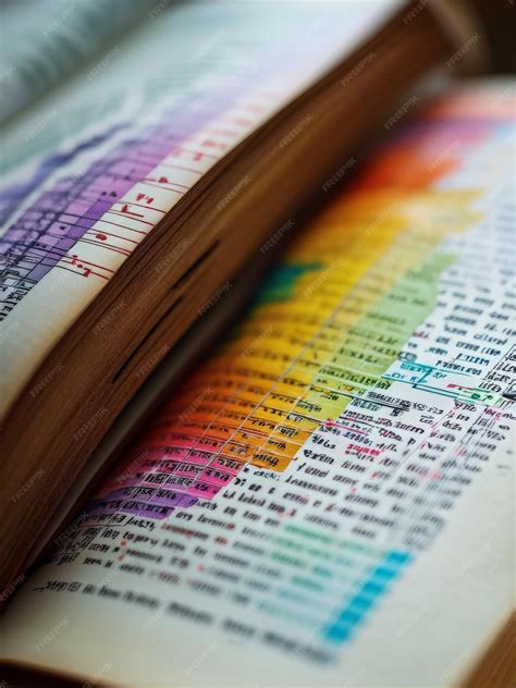 Premium Photo Open Book With Colorful Rainbow Open Book With Colorful
