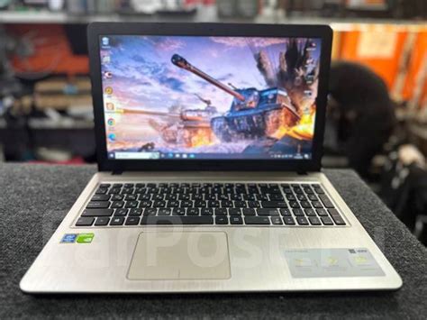 Asus для танков! intel Gold 4417U, 8Гб, SSD480Гб, MX110 2Гб! Гарантия ...