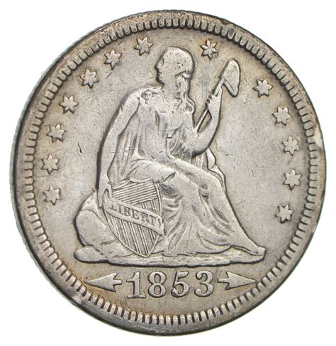 1853 Seated Liberty Quarter- Circulated | Property Room