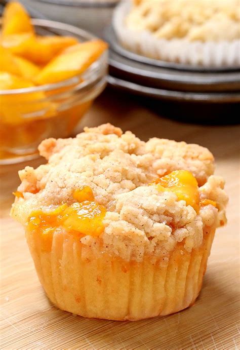 Peach Muffins Cupcake Muffins Cupcake Cakes Peach Cobbler Cupcakes