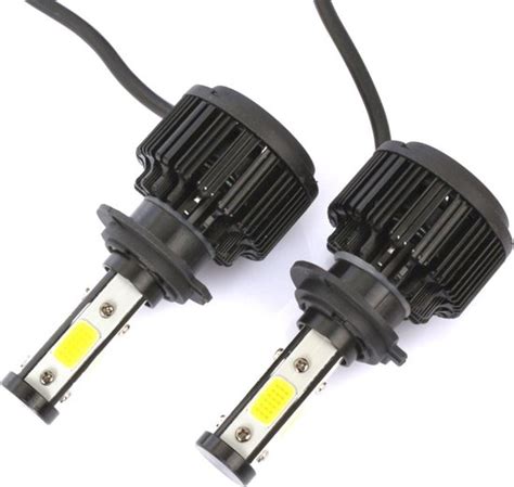 2 STKS X6 H7 36 W 3600LM 6500 K 4 COB LED Auto Koplamp Lampen DC 9 32 V