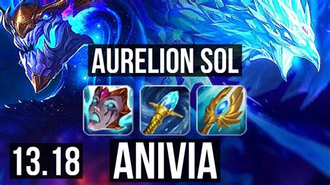 AURELION SOL Vs ANIVIA MID 13 1 9 Legendary 400 Games KR