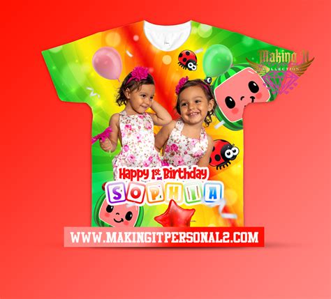 Cocomelon Inspired All Over Design Birthday Shirt Making It Personal 2