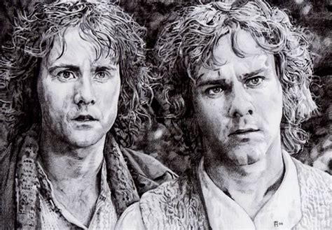 Merri And Pippin Hobbit Art Lotr Art Hobbit Hole The Hobbit