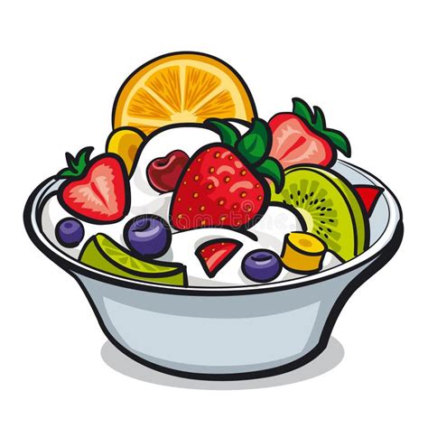 Salada de fruta ilustração do vetor Ilustração de vermelho 13004746