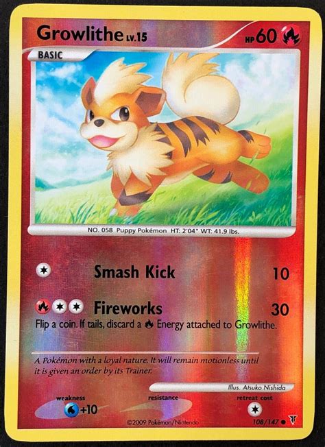 Growlithe Reverse Holo Prices Pokemon Supreme Victors