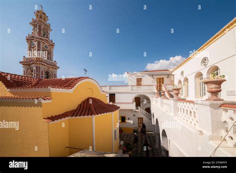 Monastery Of Panormitis Stock Photo Alamy