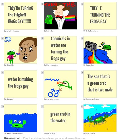 They Re Turning The Friggen Frogs Gay Drawception