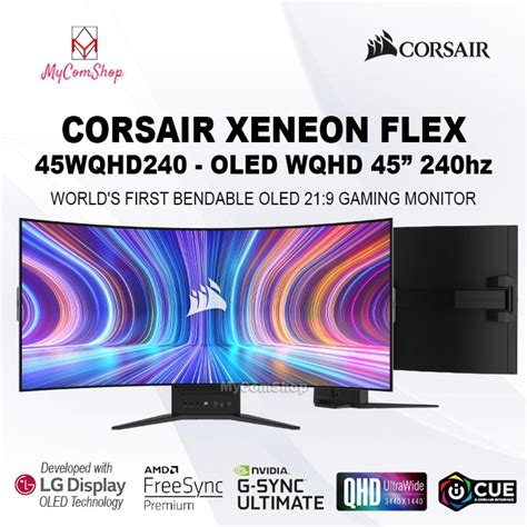 Jual Corsair Xeneon Flex Oled Bendable Gaming Monitor 45 Inch Wqhd