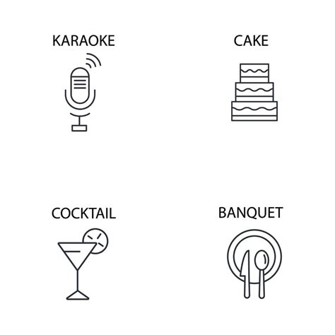 Event Icons Set Event Pack Symbol Vector Elements For Infographic Web