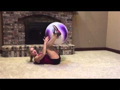 Angie Miller Stability Ball Exercises Core Exercises Ball Pass Ball