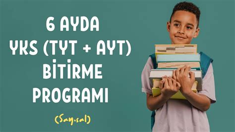 6 Ayda YKS TYT AYT Bitirme Programı Sayısal Ücretsiz Güncel