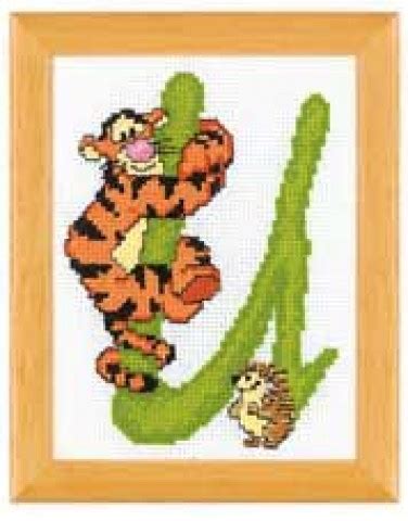 Borduurpakket Winnie De Pooh Letter U Sajet