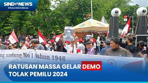 VIDEO Potret Ratusan Massa Demo Di Patung Kuda Desak Bawaslu Tegas