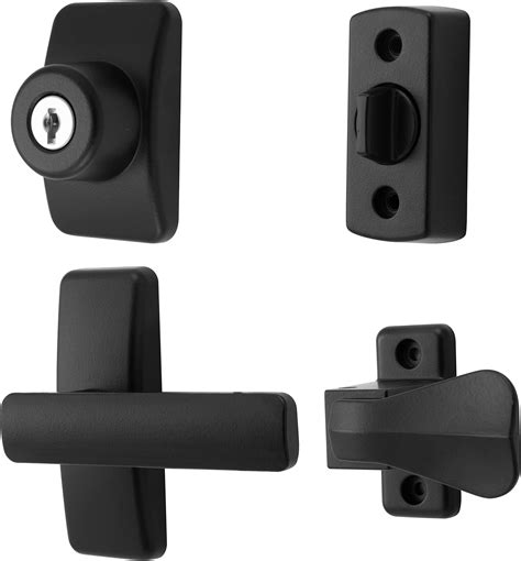 Ideal Security Aj Modern Door Lever Set With Keyed Deadbolt Lock For Storm And Screen Doors