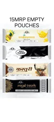 Printed Glossy Mrp Agarbatti Readymade Empty Pouches Heat Sealed At