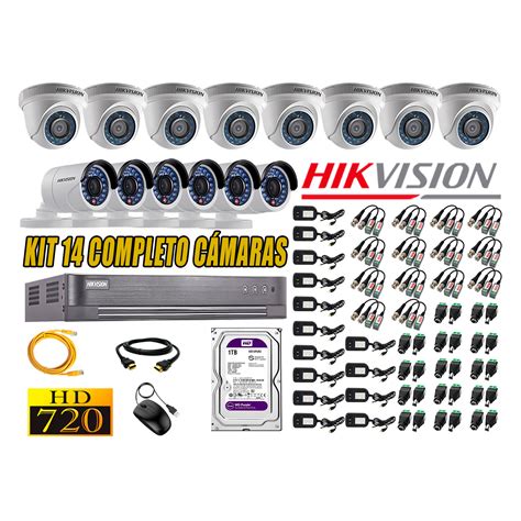 Ripley Hikvision C Maras De Seguridad Kit Hd P Disco Duro Tb