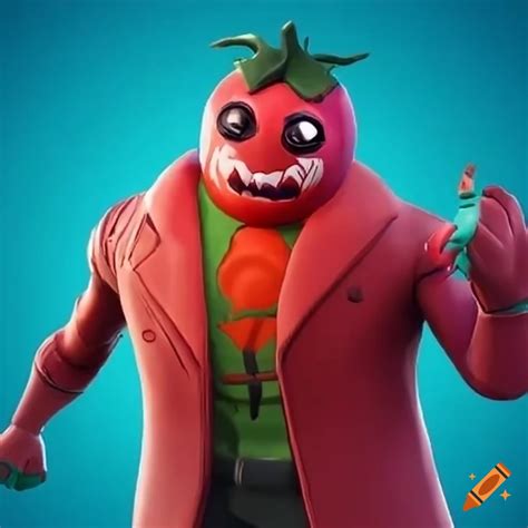 Tomato Head Fortnite Character On Craiyon