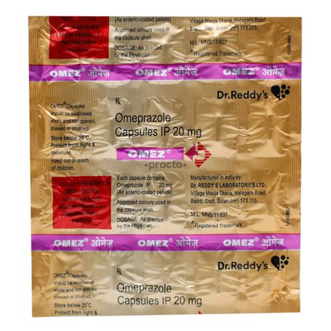 Omez 20 MG Capsule Uses Dosage Side Effects Price Composition