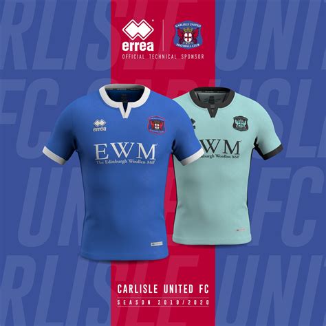 Nouveaux Kits 2019 2020 Du Carlisle United Fc Technicité Et Lignes