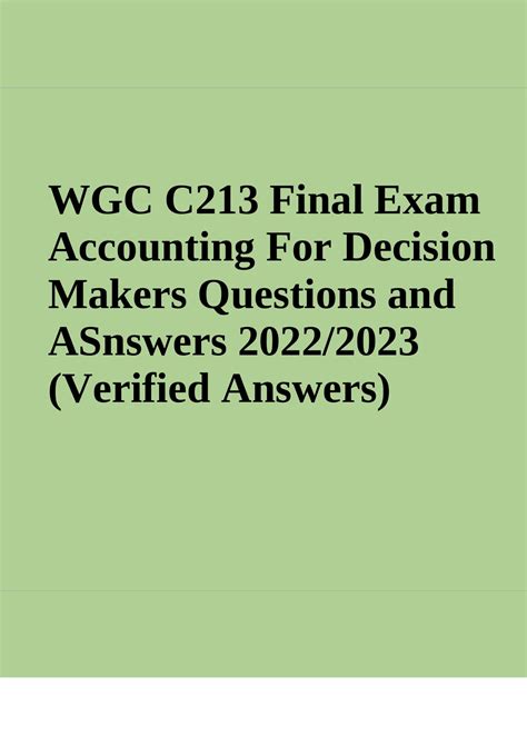 Wgu Mba Bundle Oa S For C C C C C Oa Module