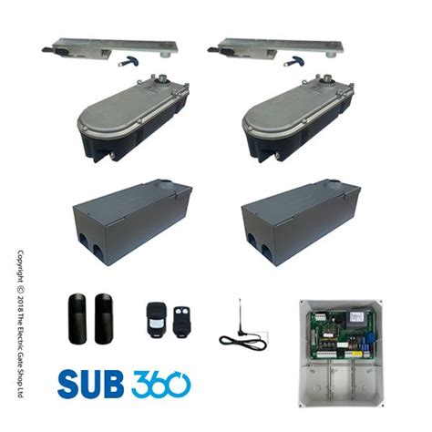 Sub 360 Double Underground Electric Gate Kit 230v