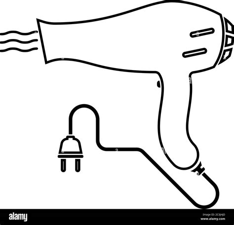 Hair Dryer Clip Art Black And White