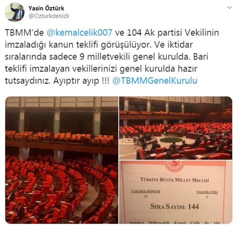 Teklifi Veren Akp Meclis E Gelmeyen De Akp