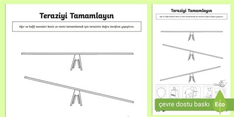 Teraziyi Tamamlayın Kes Yapıştır Etkinliği Twinkl