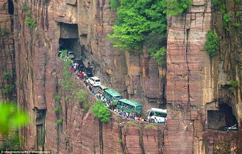 Est Some Photos Cliff Side Traffic Jam May Day Holiday