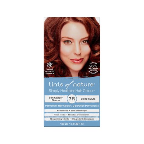 Tints Of Nature Permanent Hair Colour 7R Soft Copper Blonde The Eco