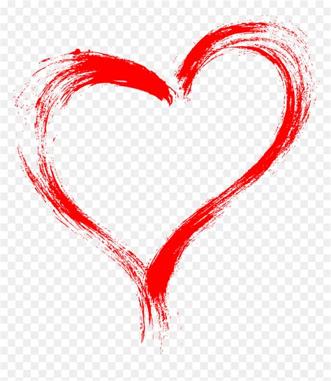 Heart Brush Stroke Png Transparent Png Vhv