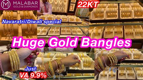 Just 9 9 VA Onwards 22KT Pure Huge Collections Of Latest Gold Bangle