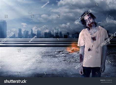 Creepy Male Zombie City That On Stock Photo Edit Now 314308370