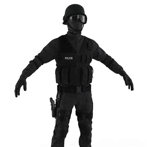 swat uniform 2 c4d