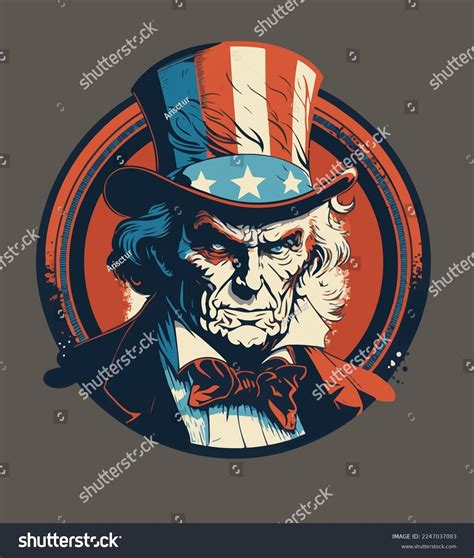 Amazing Uncle Sam Vector Art Illustrations Royalty Free Stock Vector