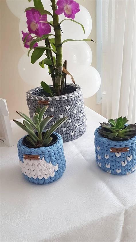 Crochet Pattern For Plant Pot Cover At Jennifer Mader Blog